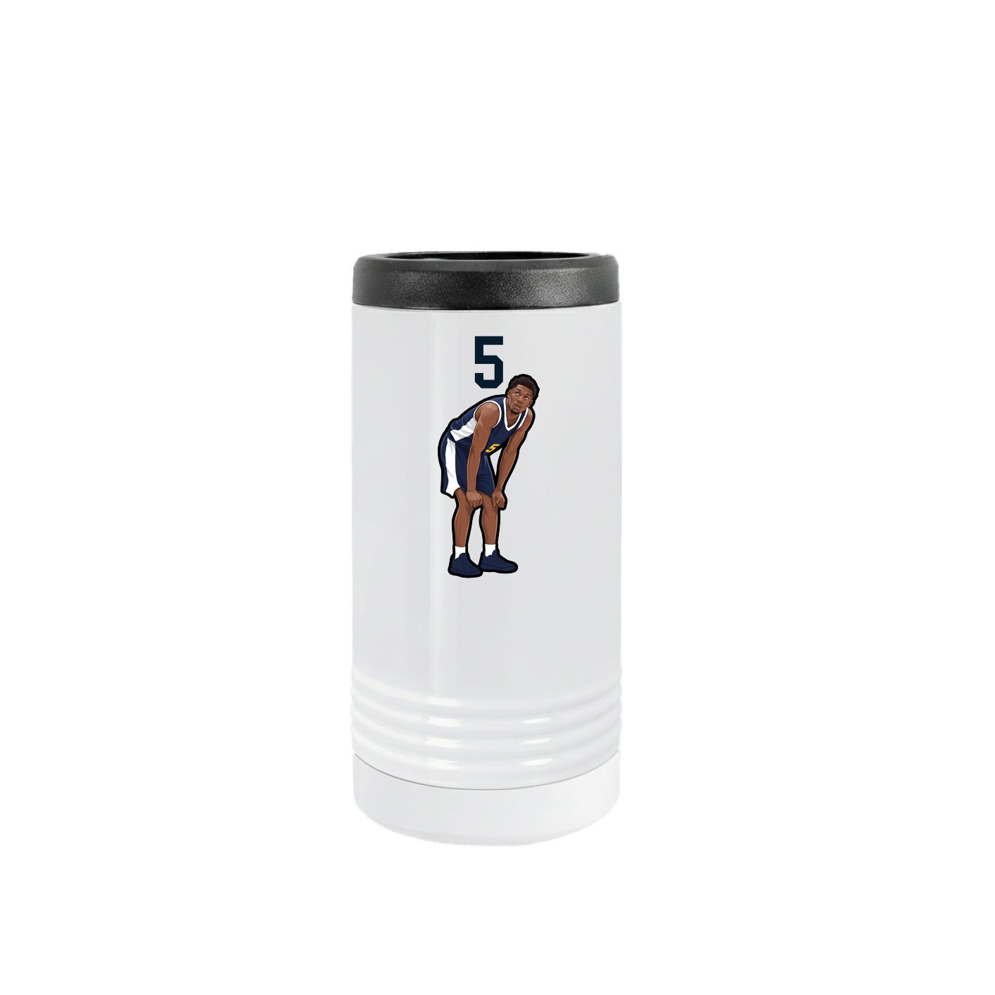 Slim Beverage Holder — Number Top in White