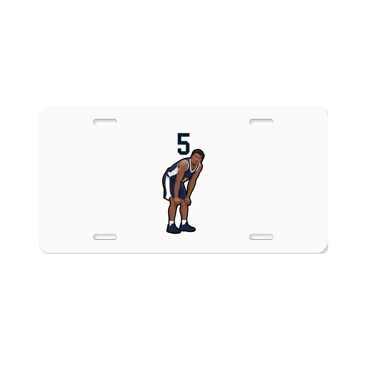 License Plate — Number Top in Classic