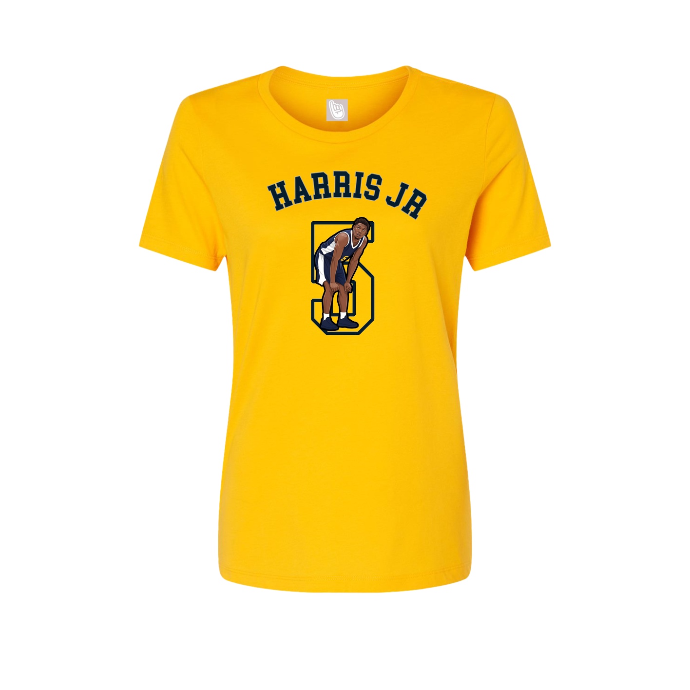 Fitted Women's Tee — Shirsey Arch in Gold
