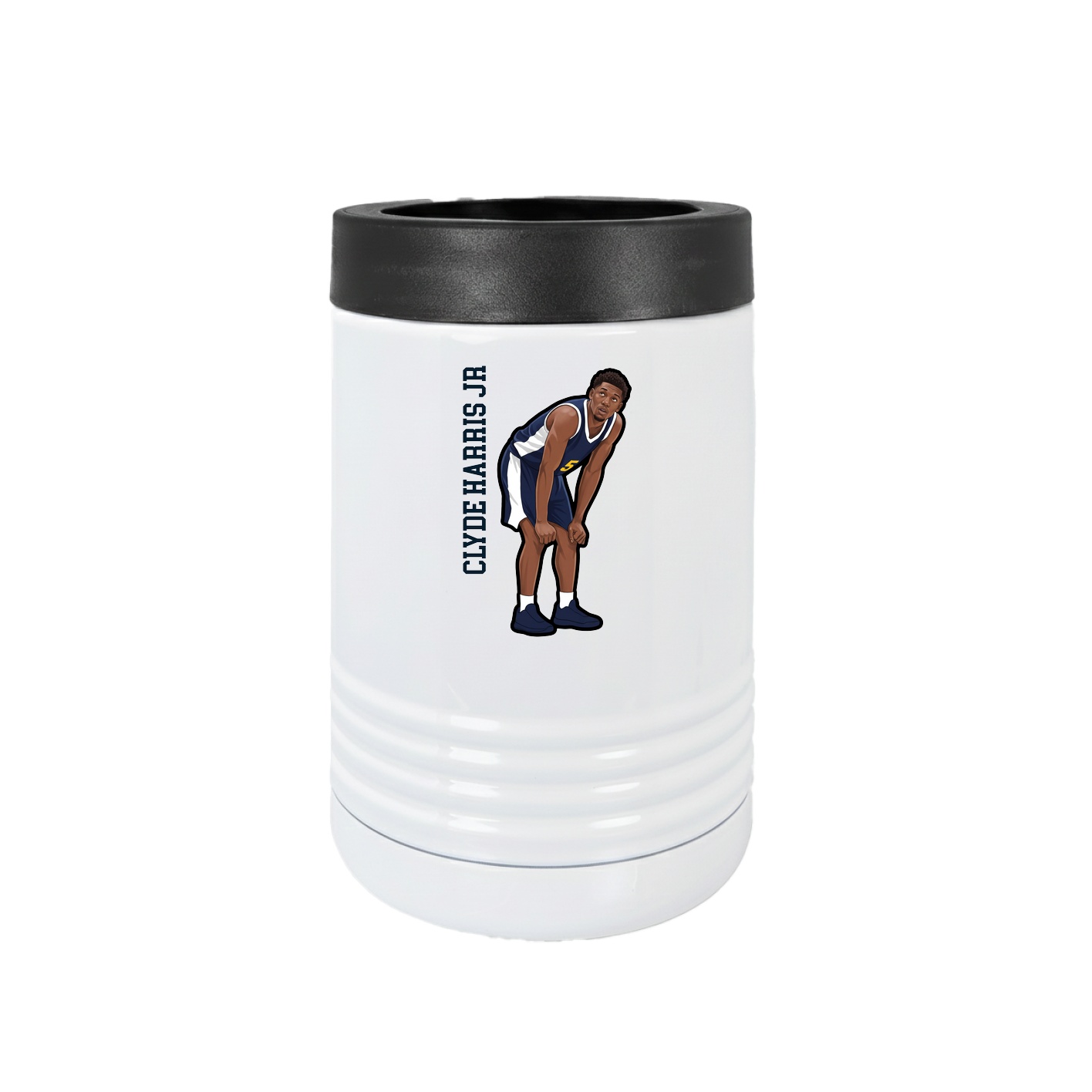 Beverage Holder — Name Vertical in White