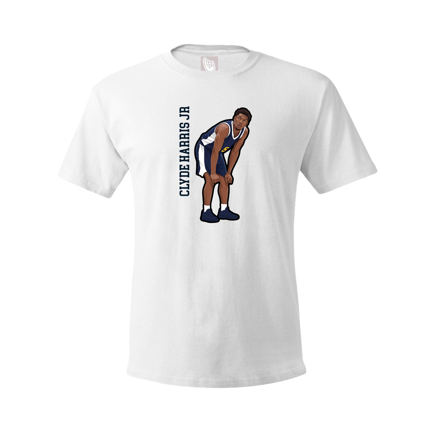 Youth Tee — Name Vertical in White