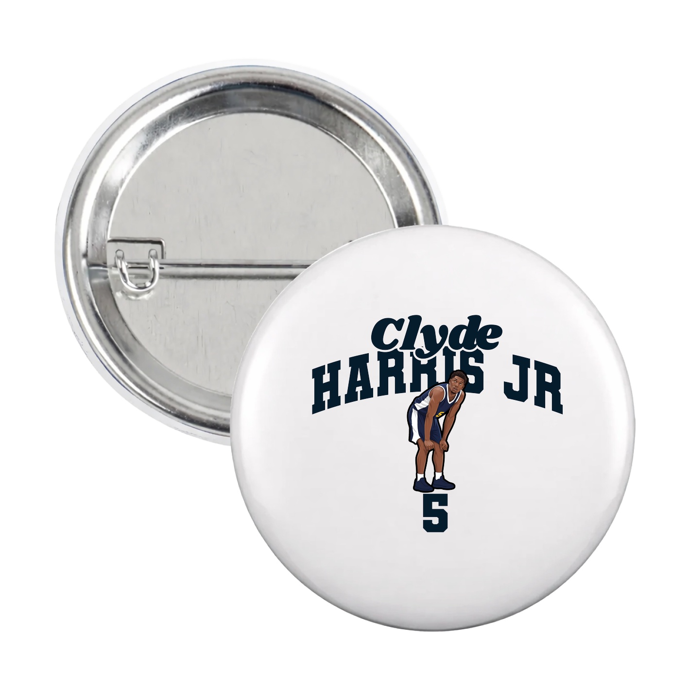 Game Day Button — Signature Arch in White