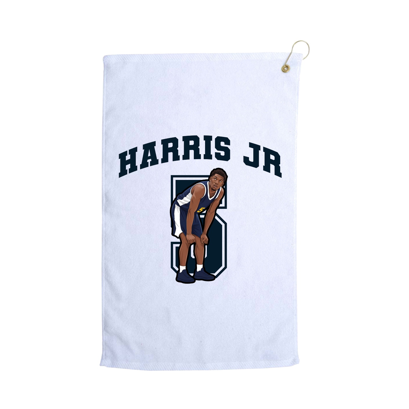 Golf Towel — Number in White