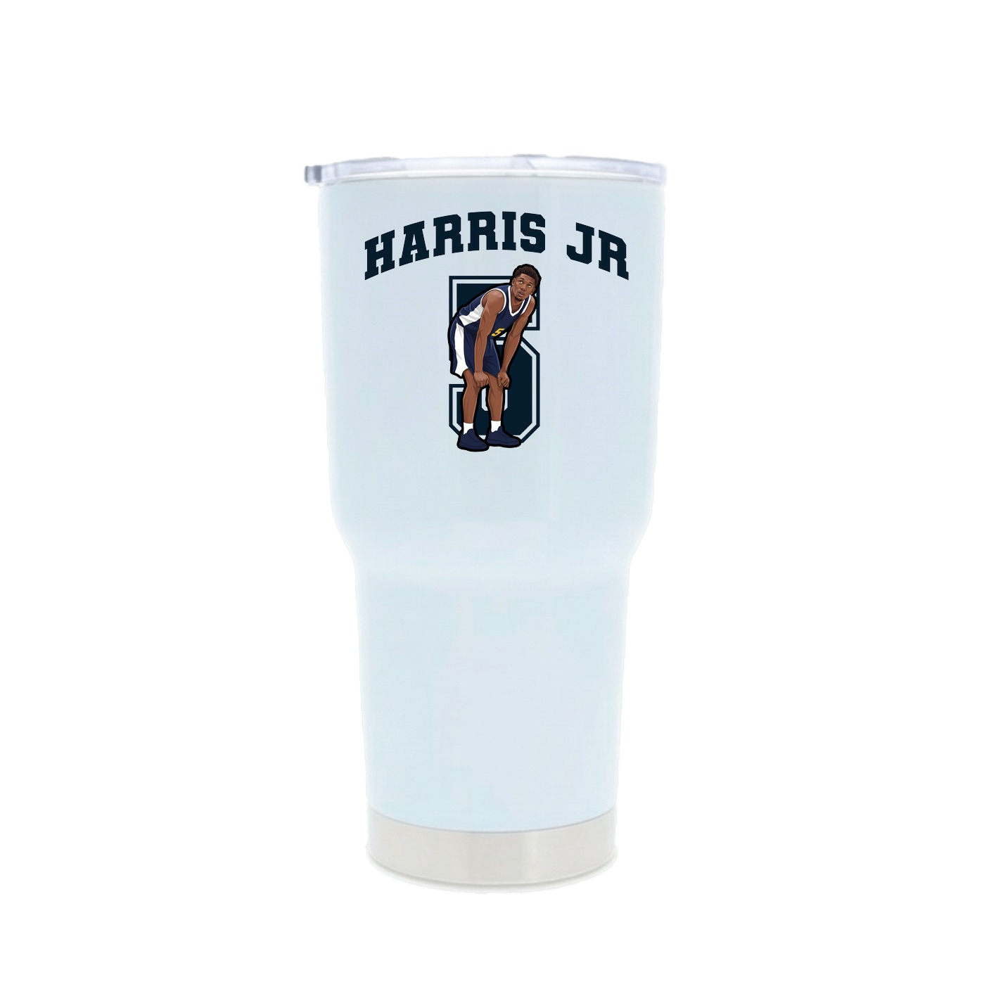 30oz Stainless Steel Tumbler — Number in White