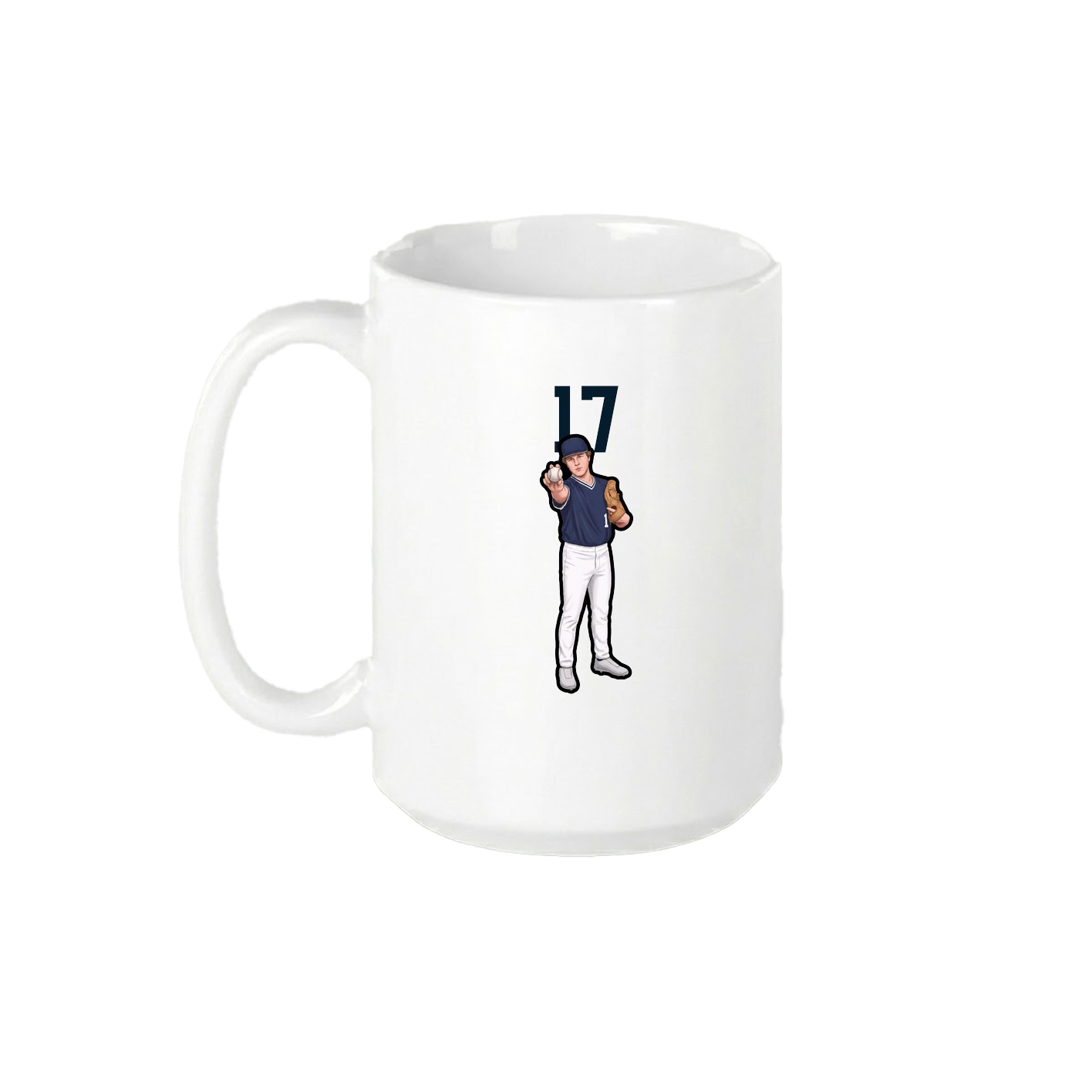15oz Coffee Mug — Number Top in White