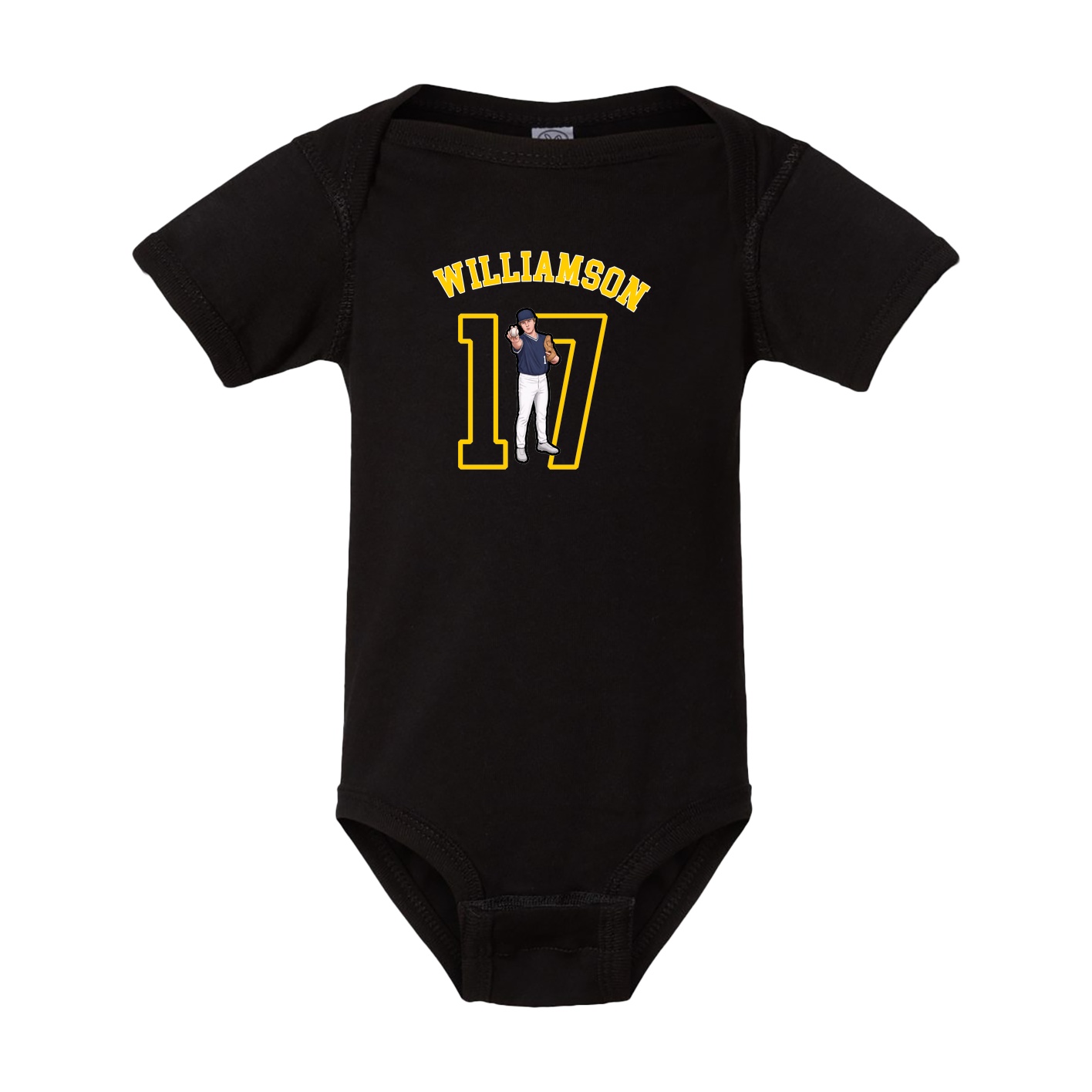 Baby Onesie — Shirsey Arch in Black