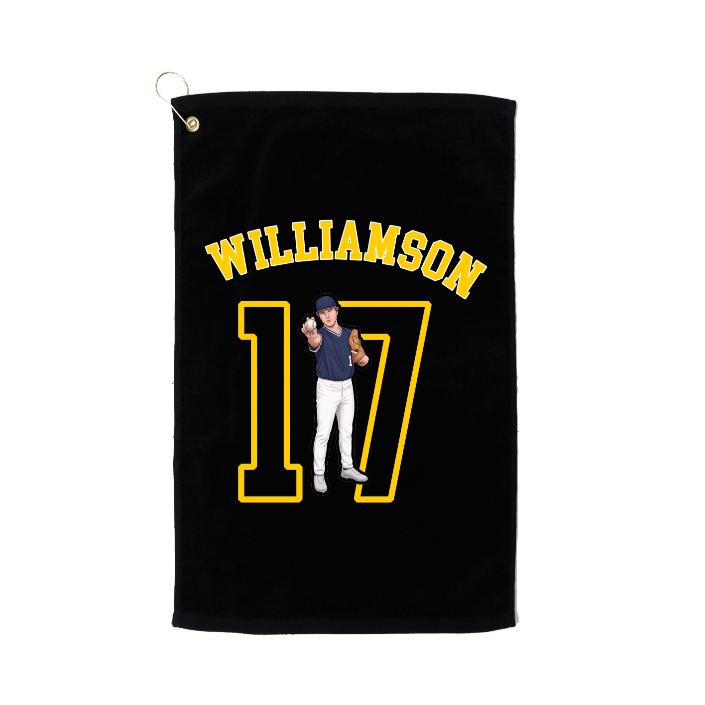 Golf Towel — Shirsey Arch in Black