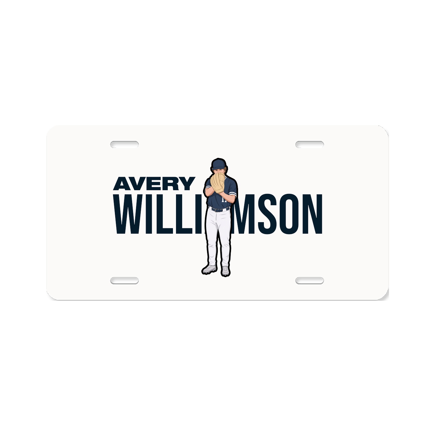 License Plate — Player Name in Classic