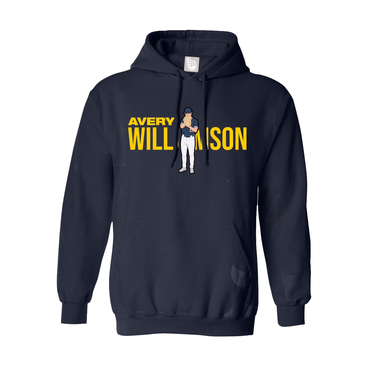 Hoodie — Player Name in Navy