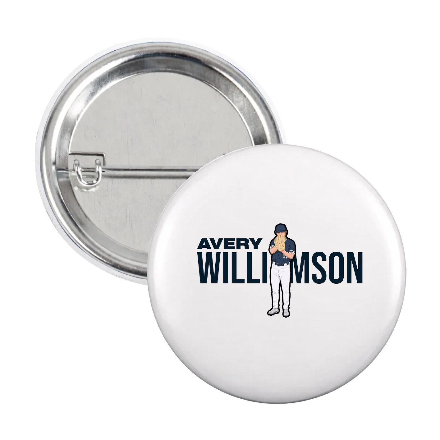 Game Day Button — Player Name in White