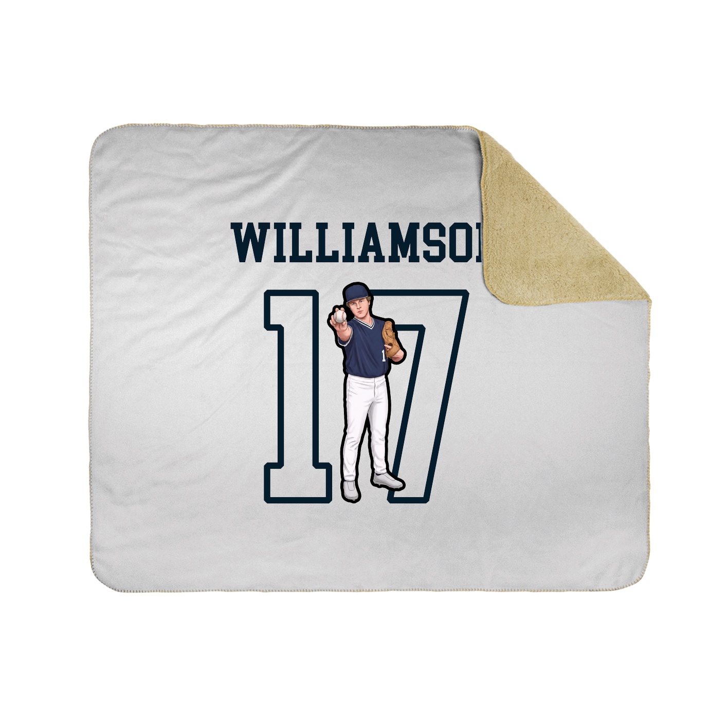Throw Blanket — Shirsey in White
