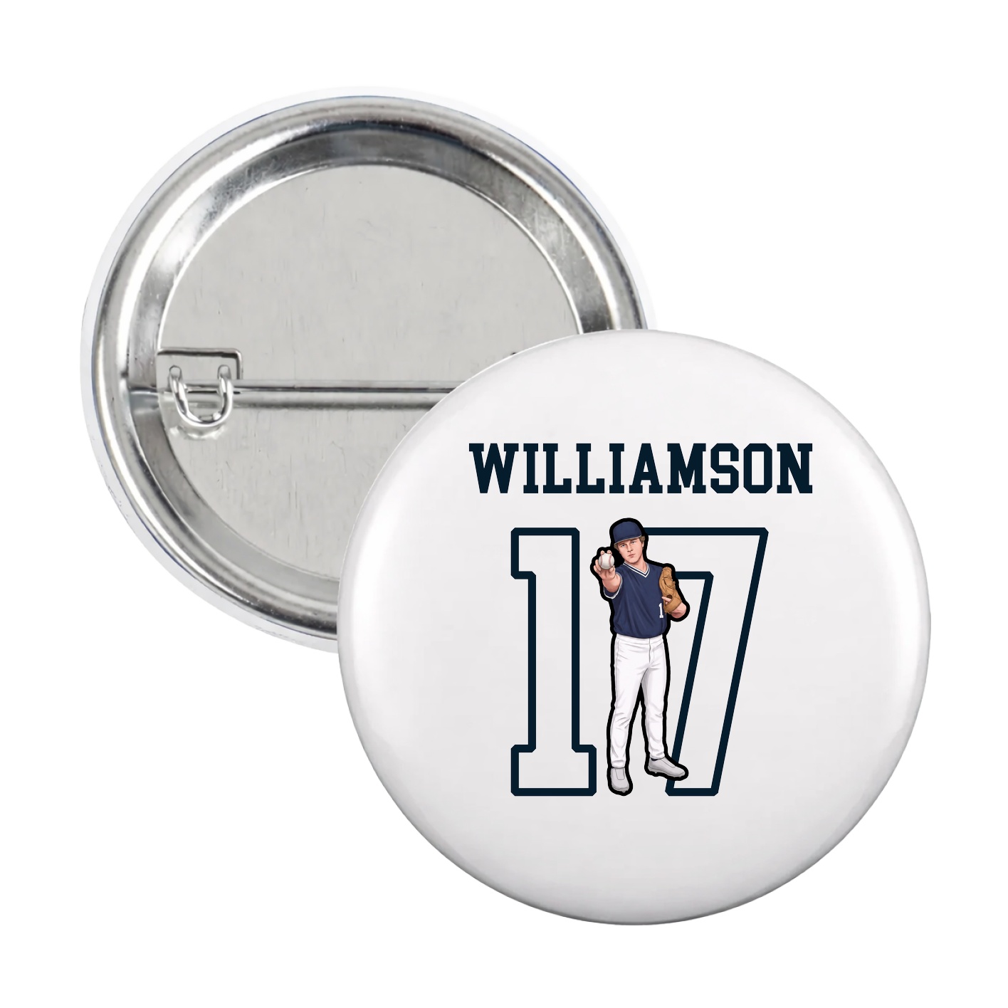 Game Day Button — Shirsey in White