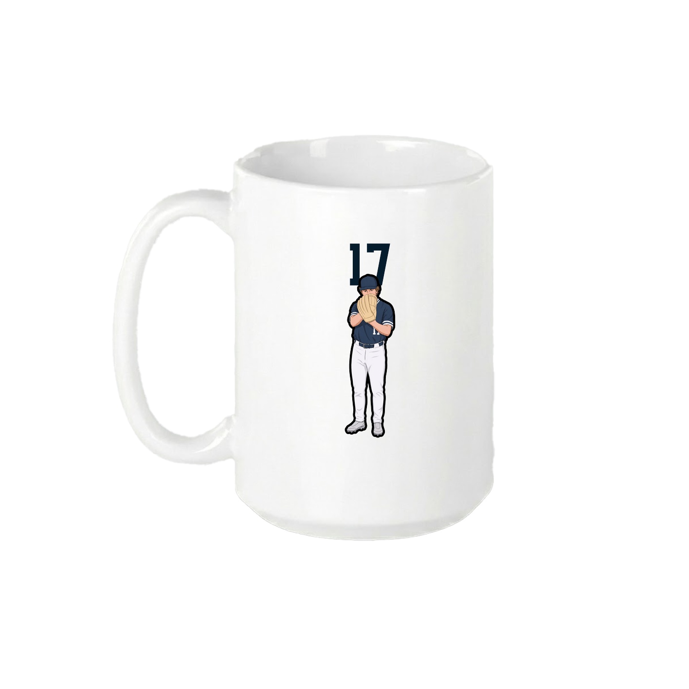 15oz Coffee Mug — Number Top in White