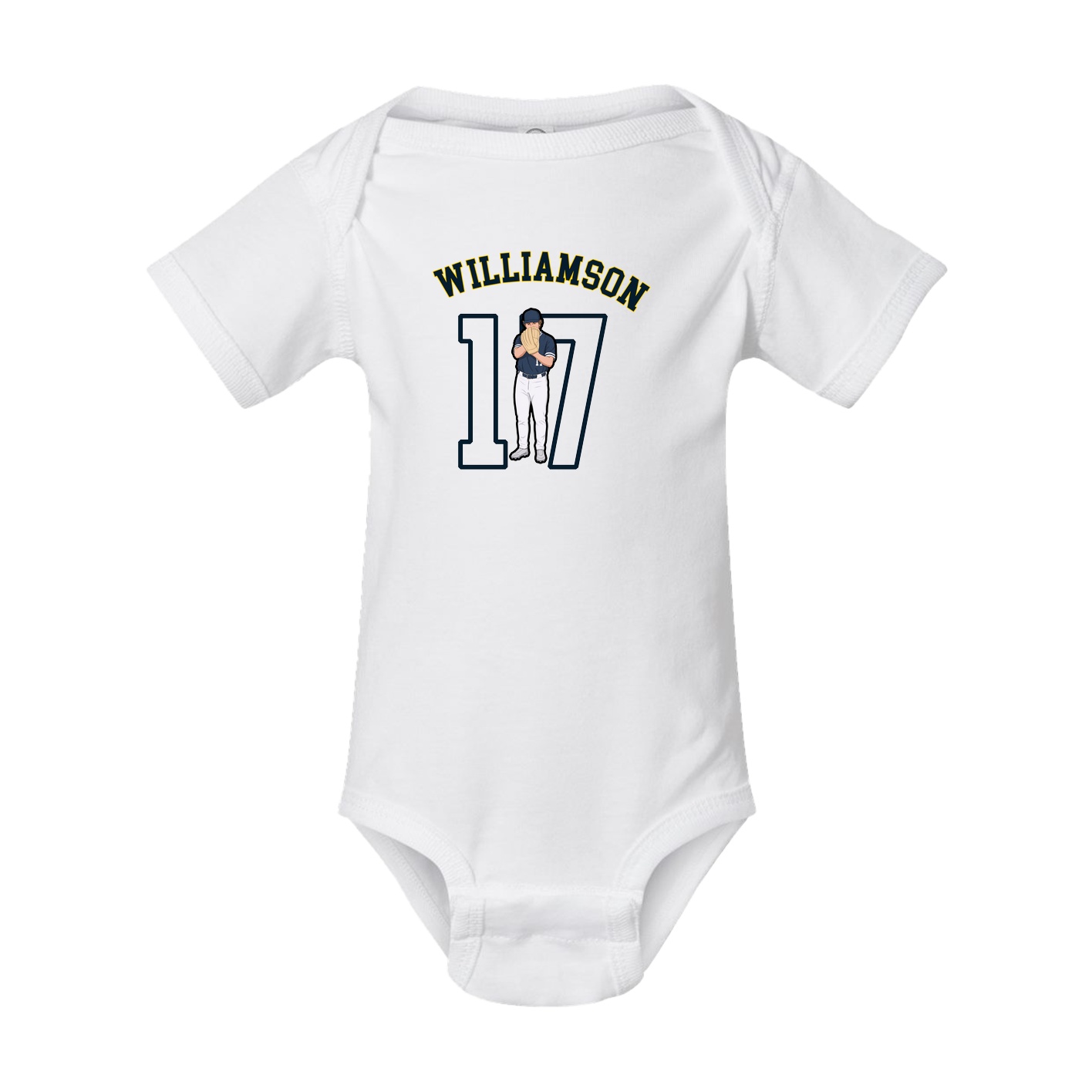 Baby Onesie — Shirsey Arch in White