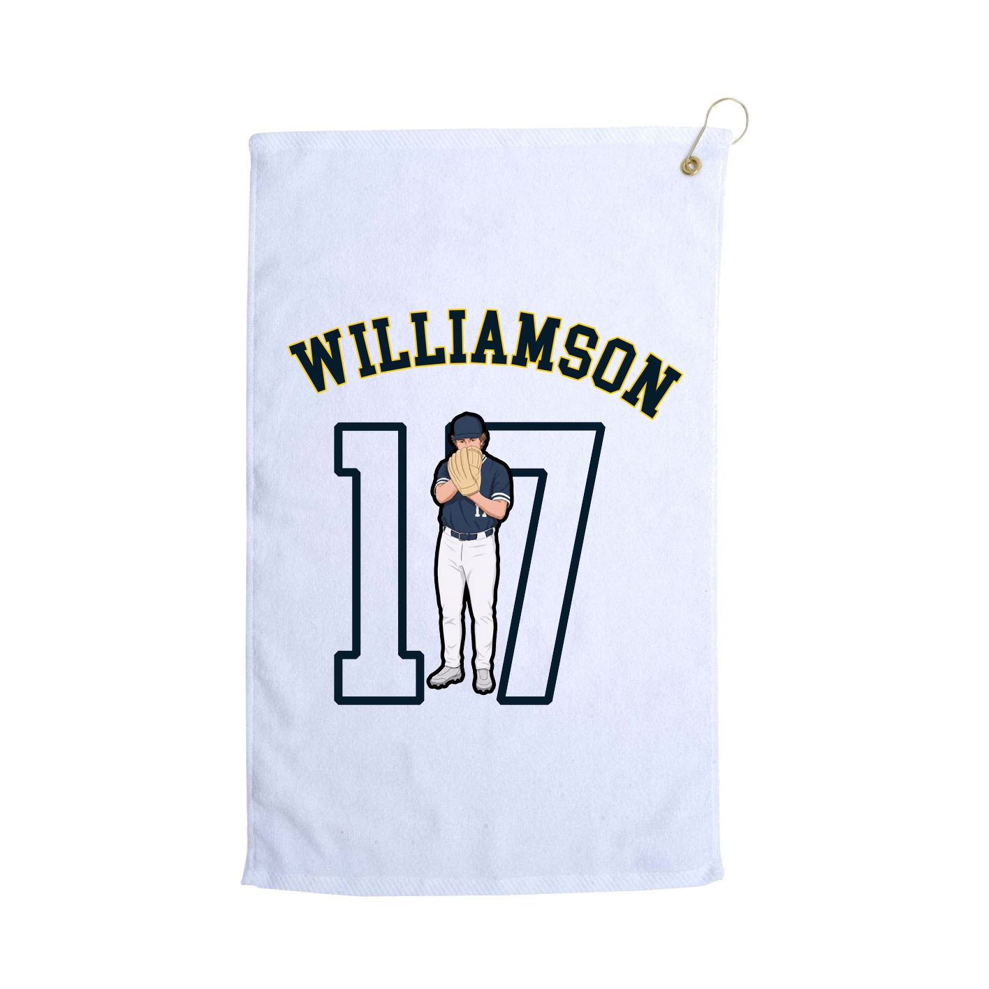 Golf Towel — Shirsey Arch in White