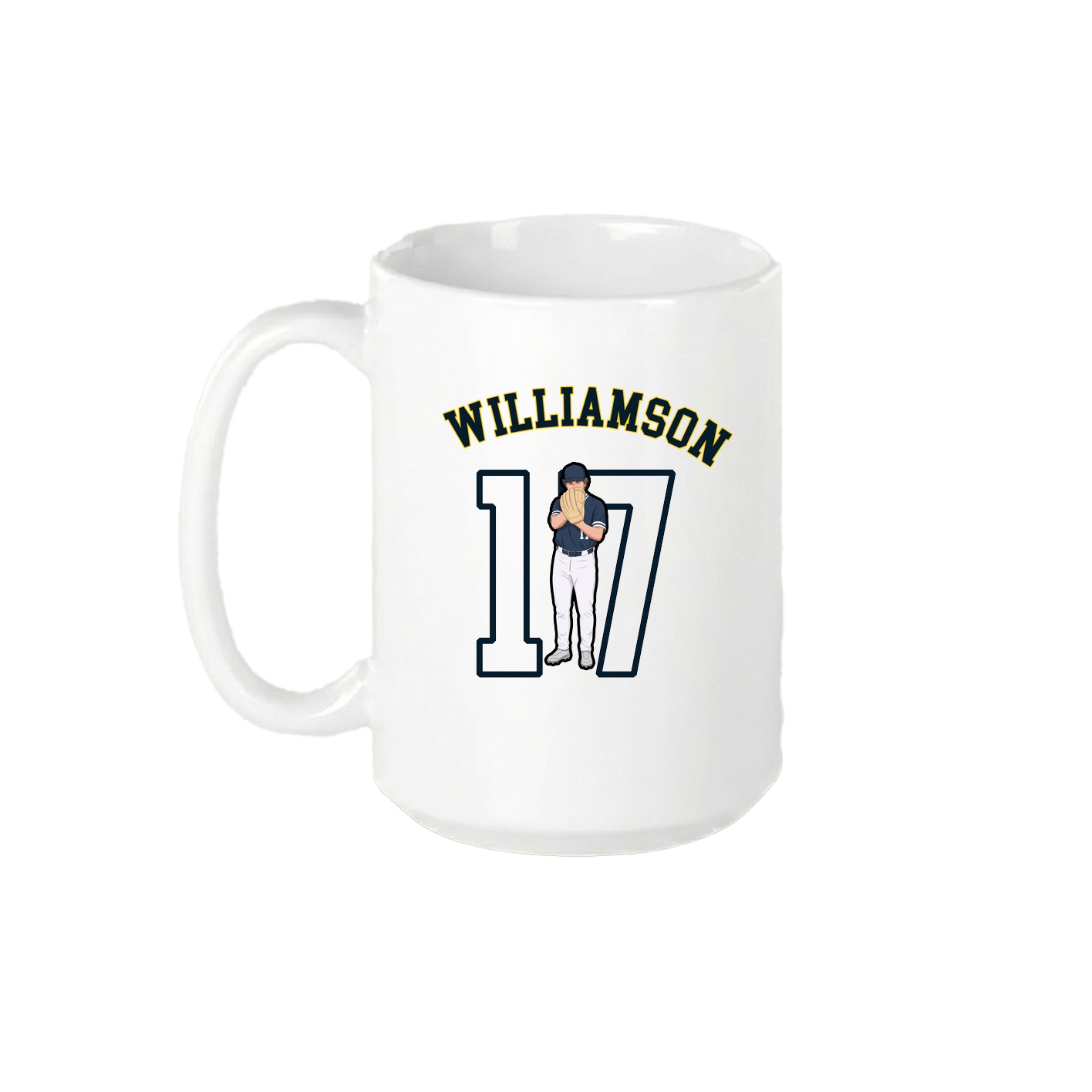 15oz Coffee Mug — Shirsey Arch in White