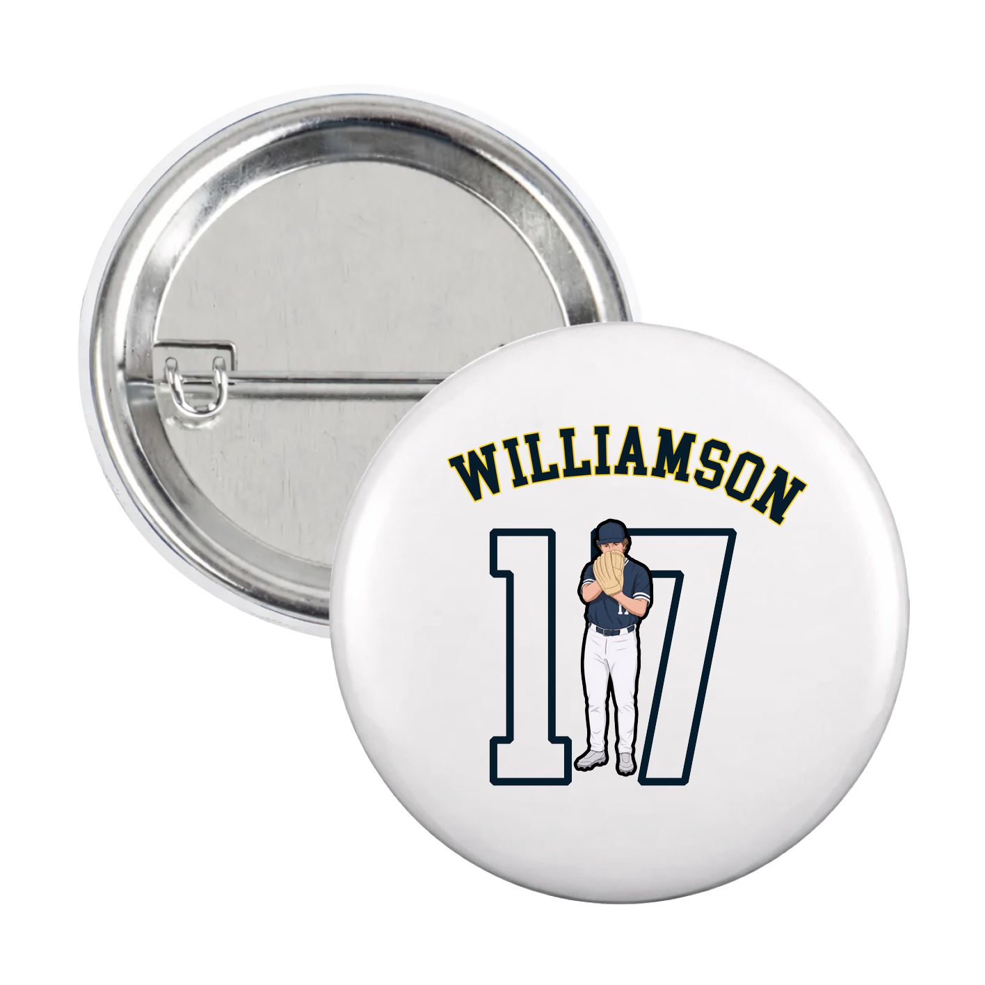 Game Day Button — Shirsey Arch in White