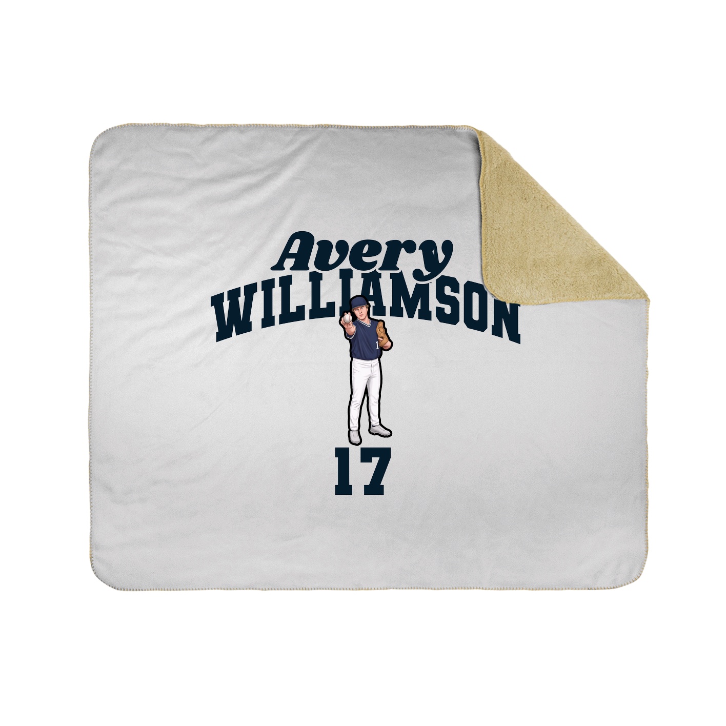 Throw Blanket — Signature Arch in White