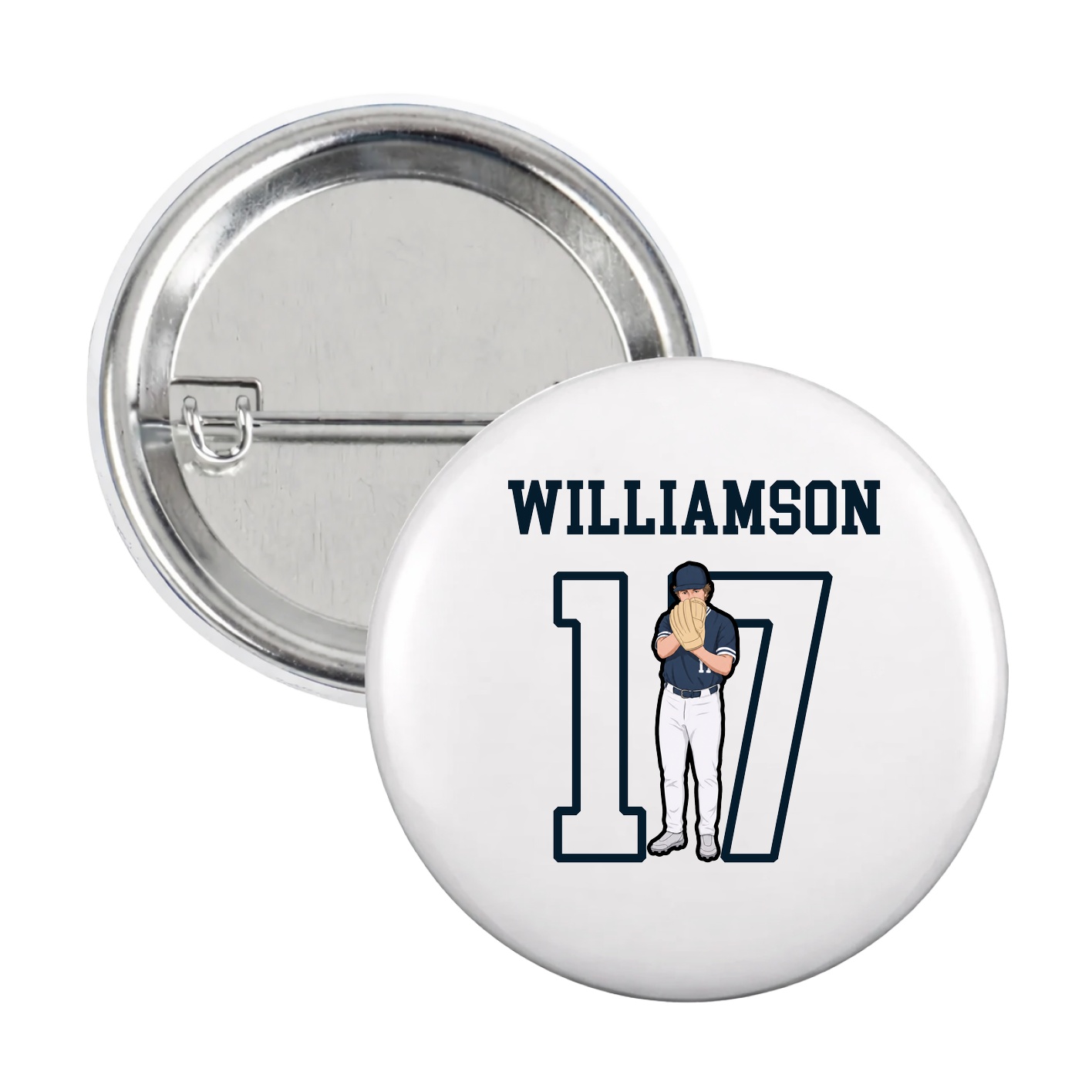 Game Day Button — Shirsey in White