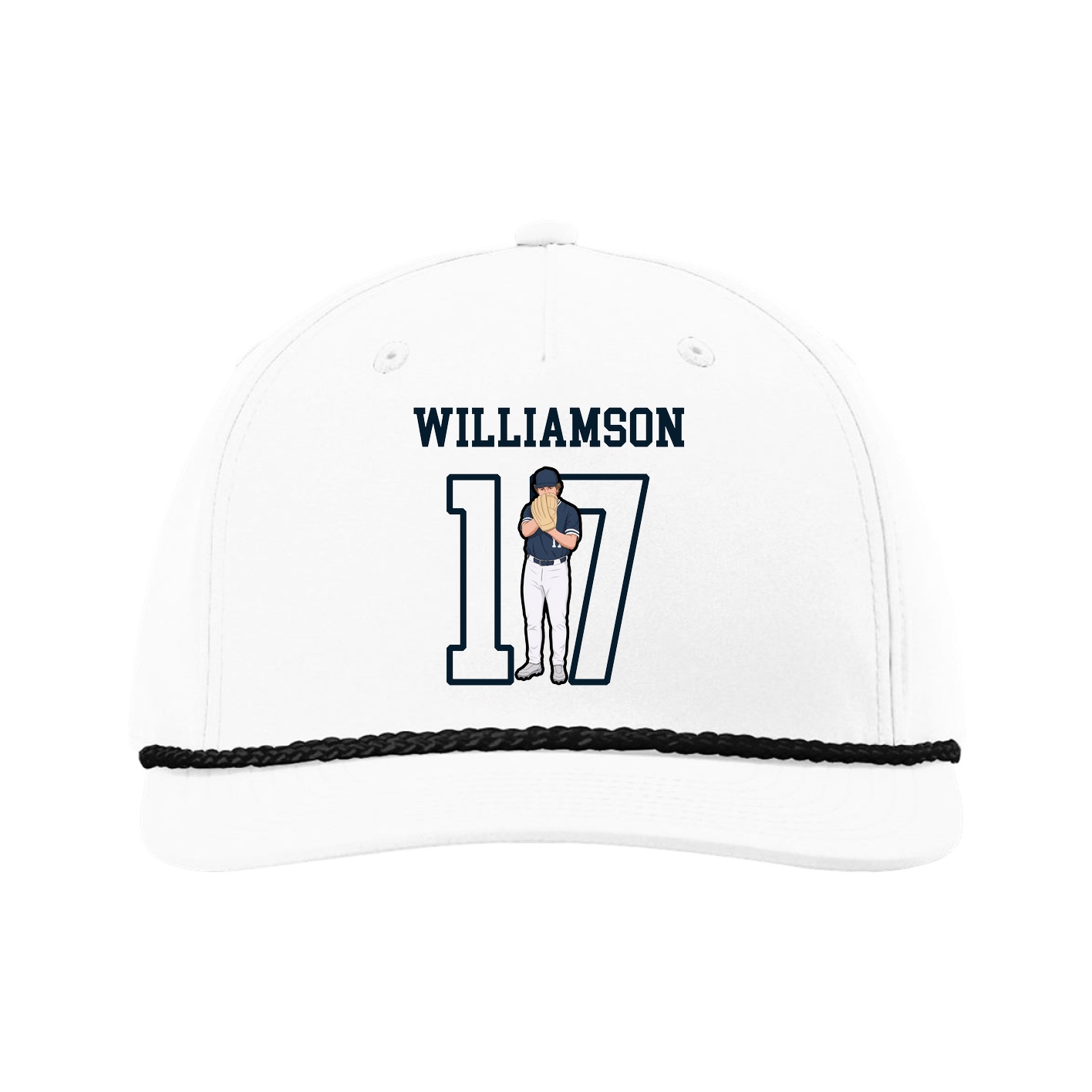 Five-Panel Classic Rope Cap — Shirsey in White