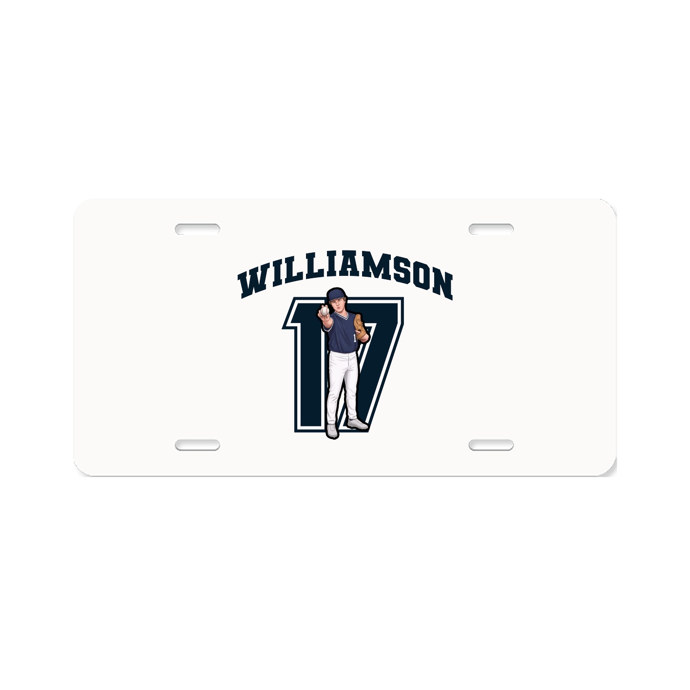 License Plate — Number in Classic