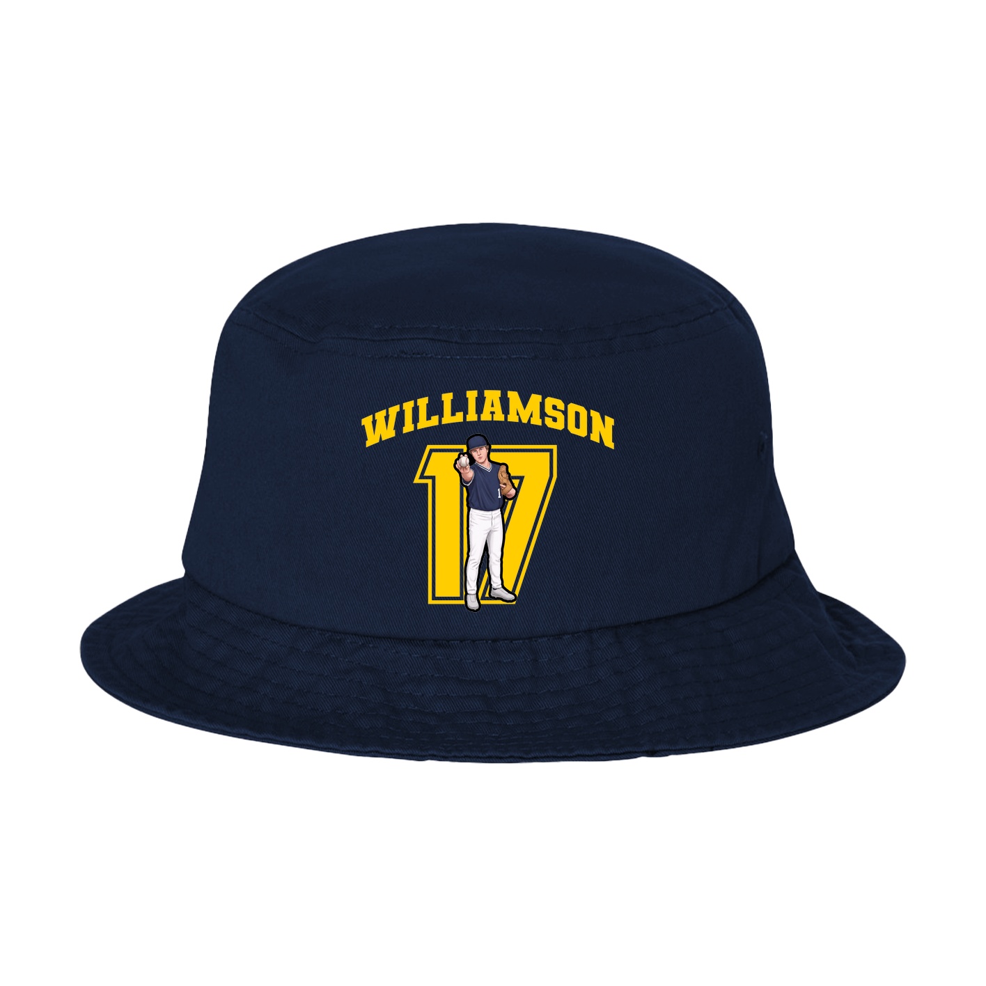 Bucket Cap — Number in Navy