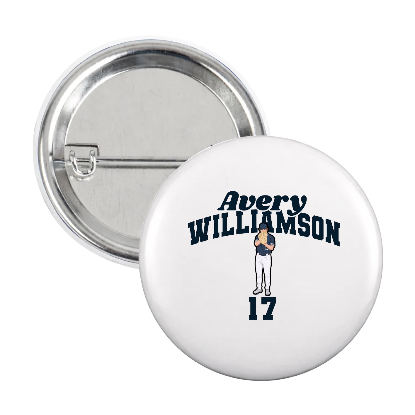 Game Day Button — Signature Arch in White