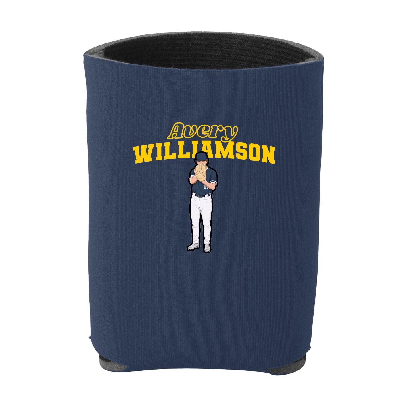 Can Holder — Name Arch in Navy
