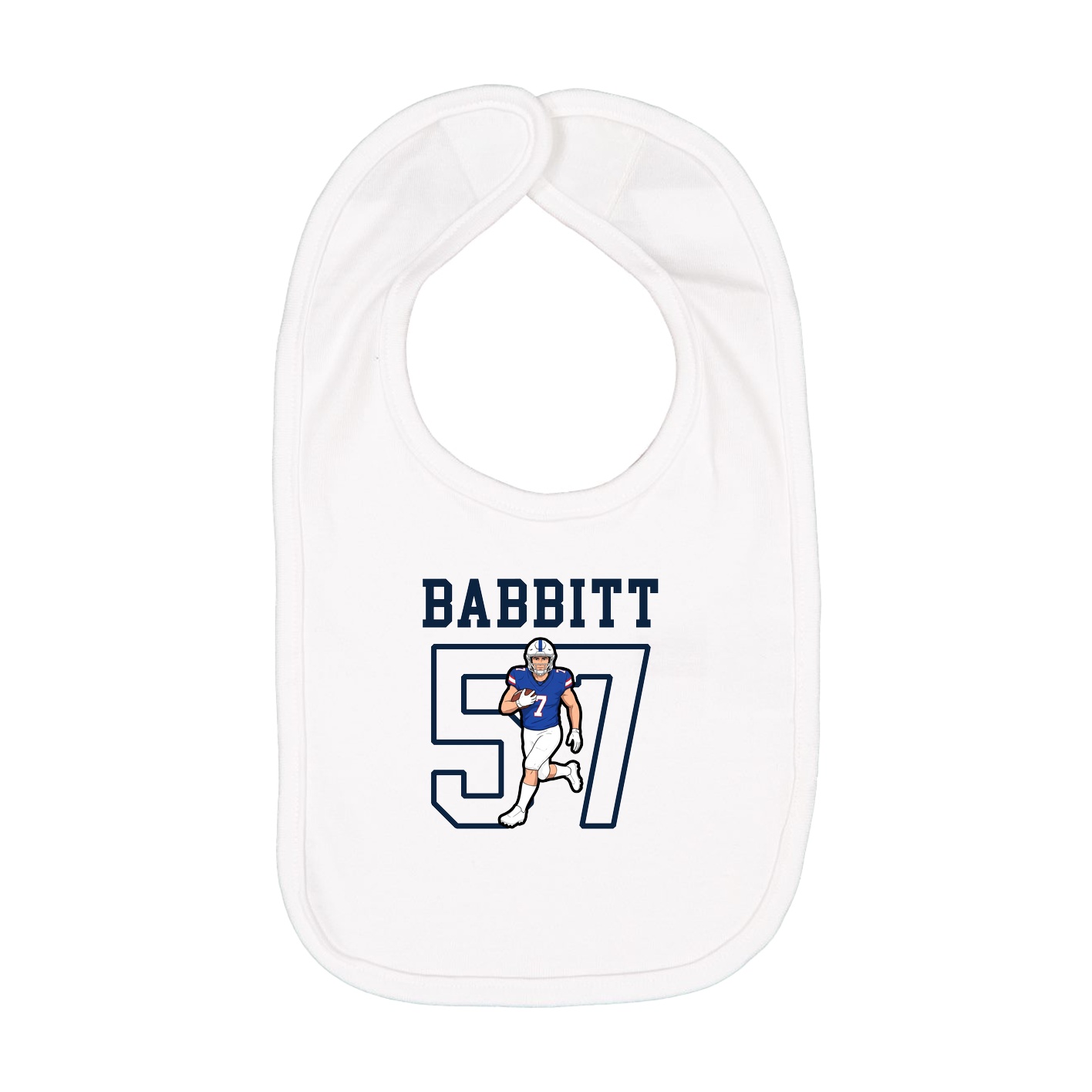 Infant Bib — Shirsey in White