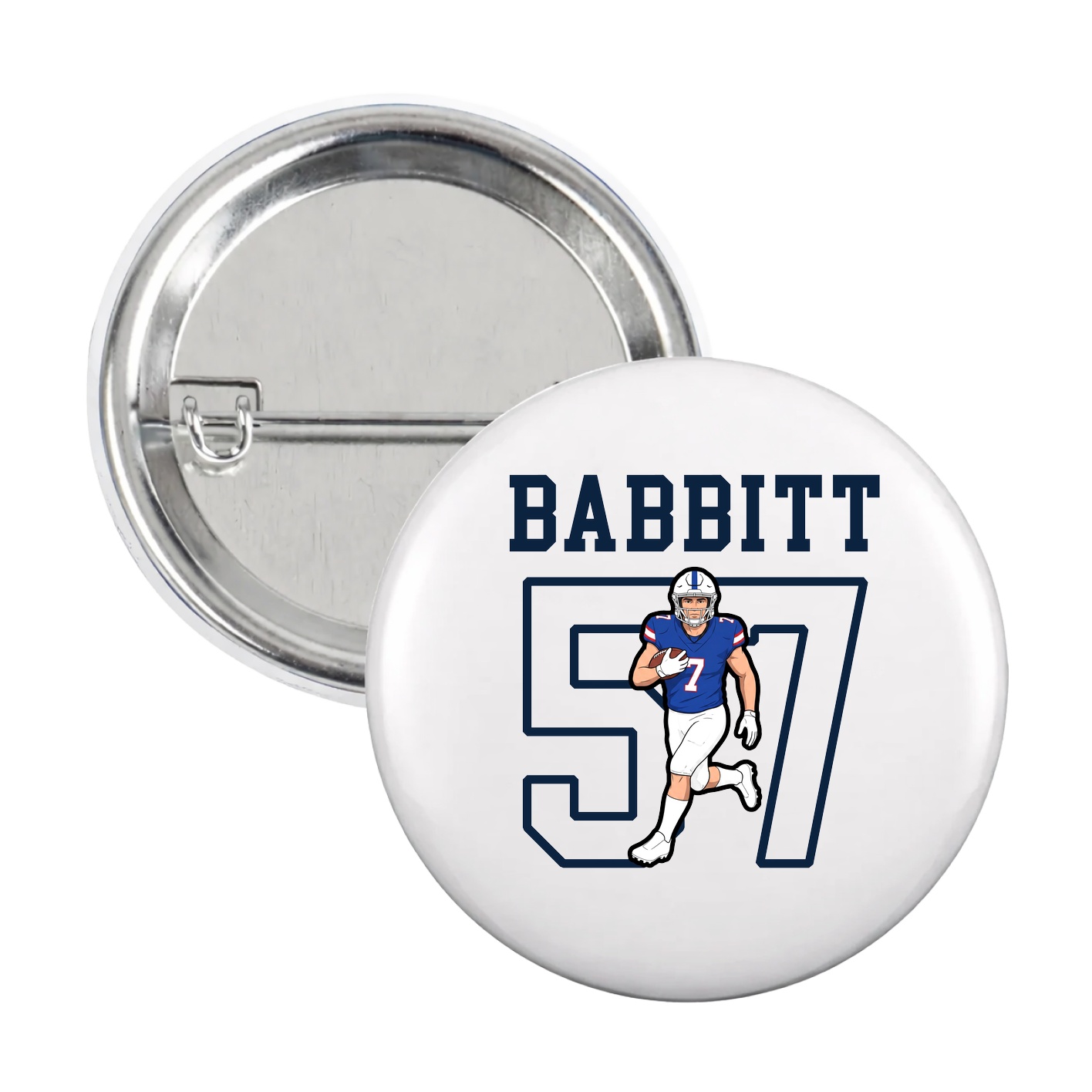Game Day Button — Shirsey in White