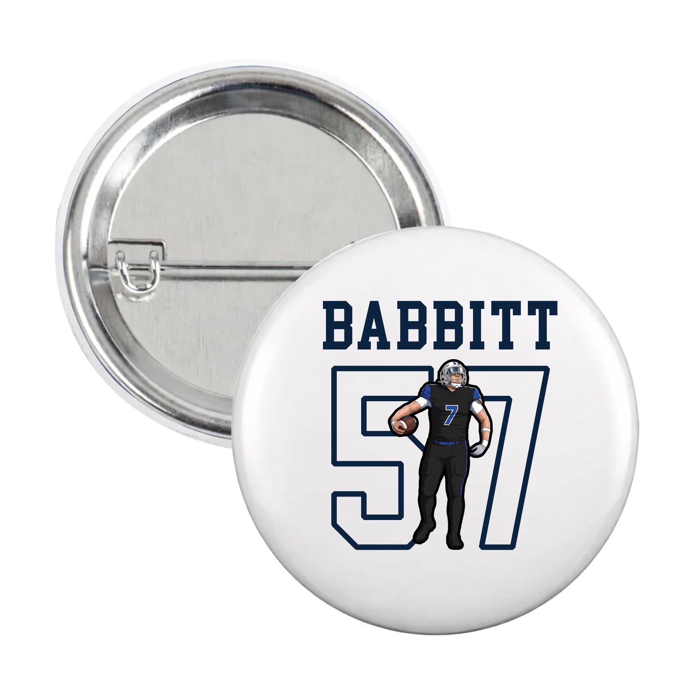 Game Day Button — Shirsey in White