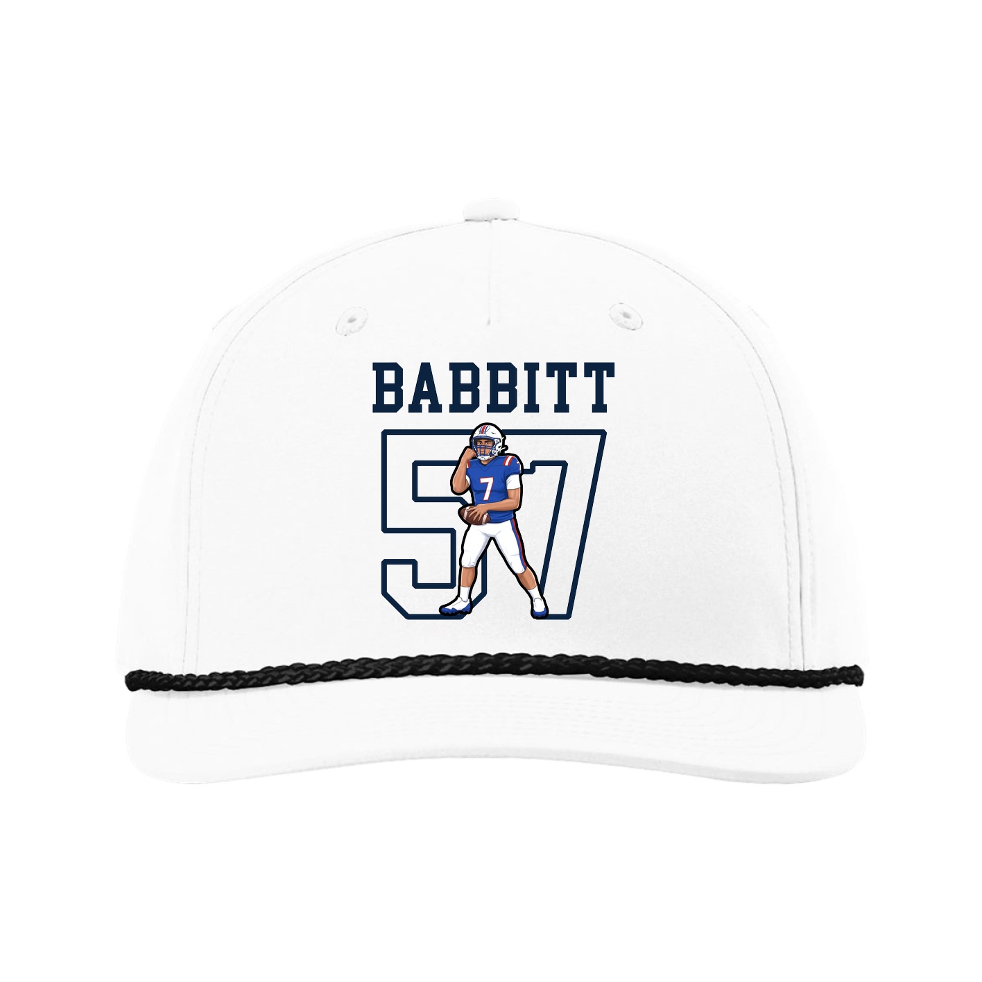 Five-Panel Classic Rope Cap — Shirsey in White