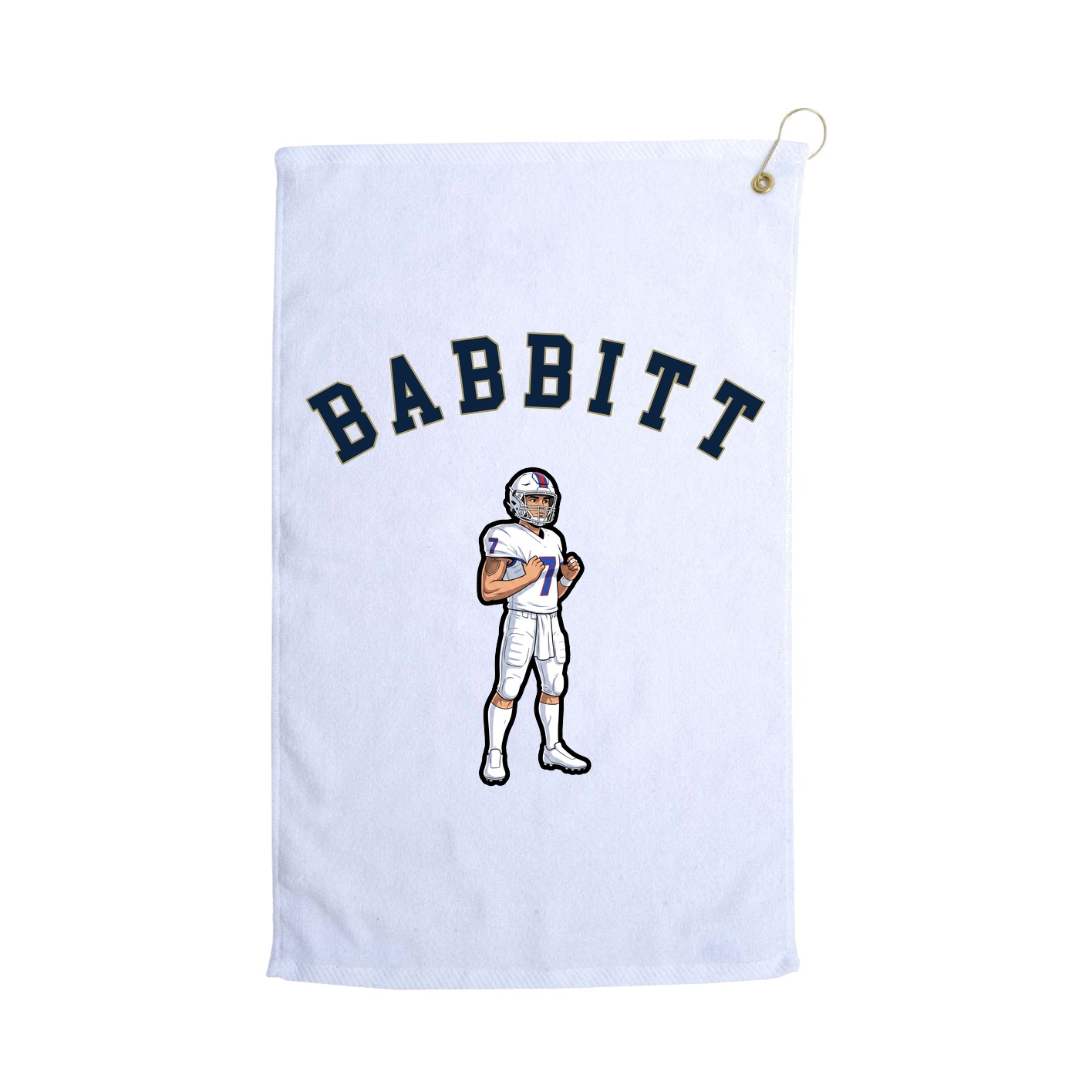Golf Towel — Shirsey Arch in White