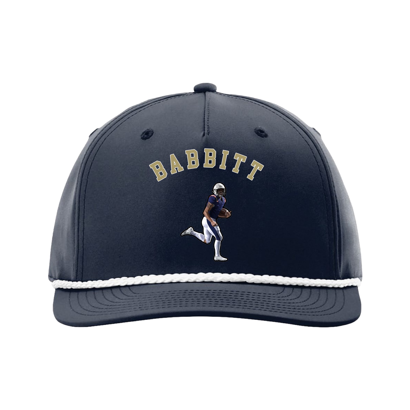 Five-Panel Classic Rope Cap — Shirsey Arch in Navy