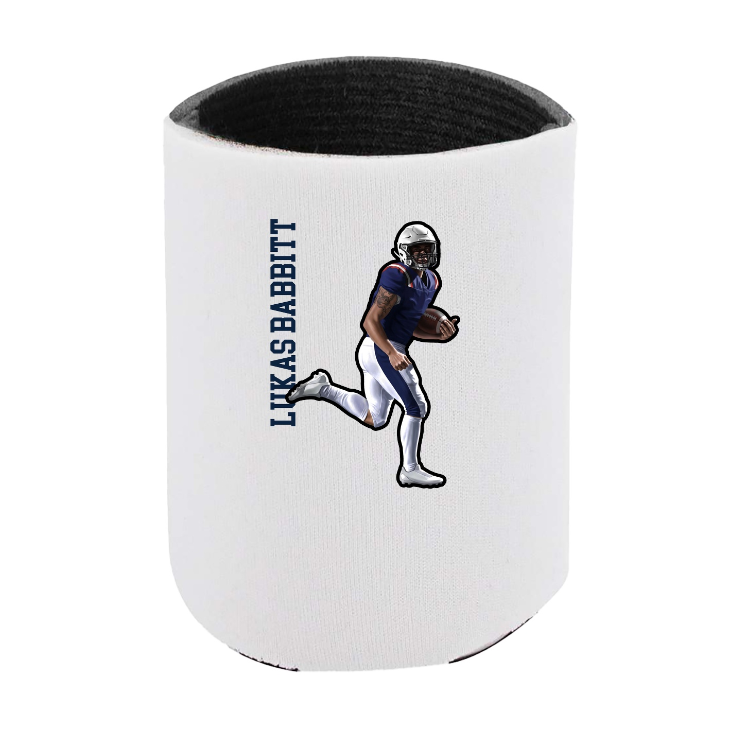 Can Holder — Name Vertical in White