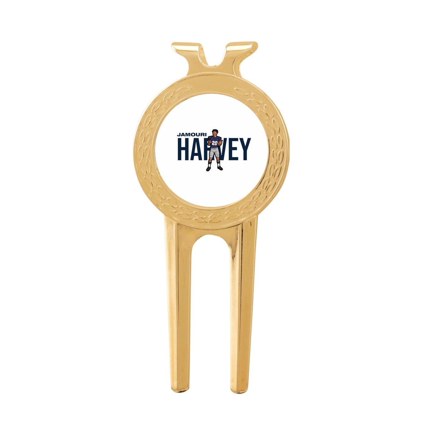 Divot Tool with Ball Marker — Player Name in Classic