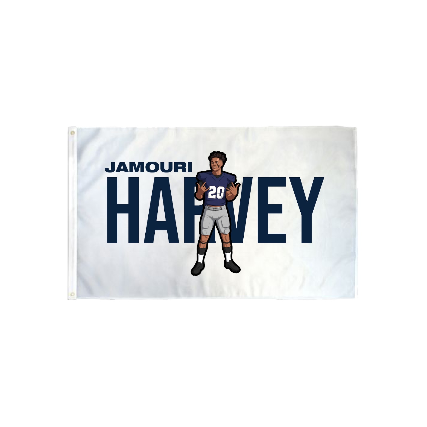 3x5 Flag — Player Name in Classic