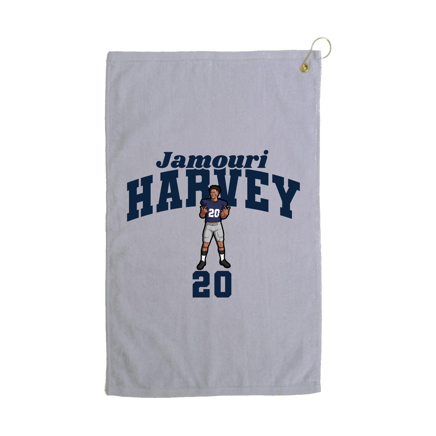 Golf Towel — Signature Arch in Grey