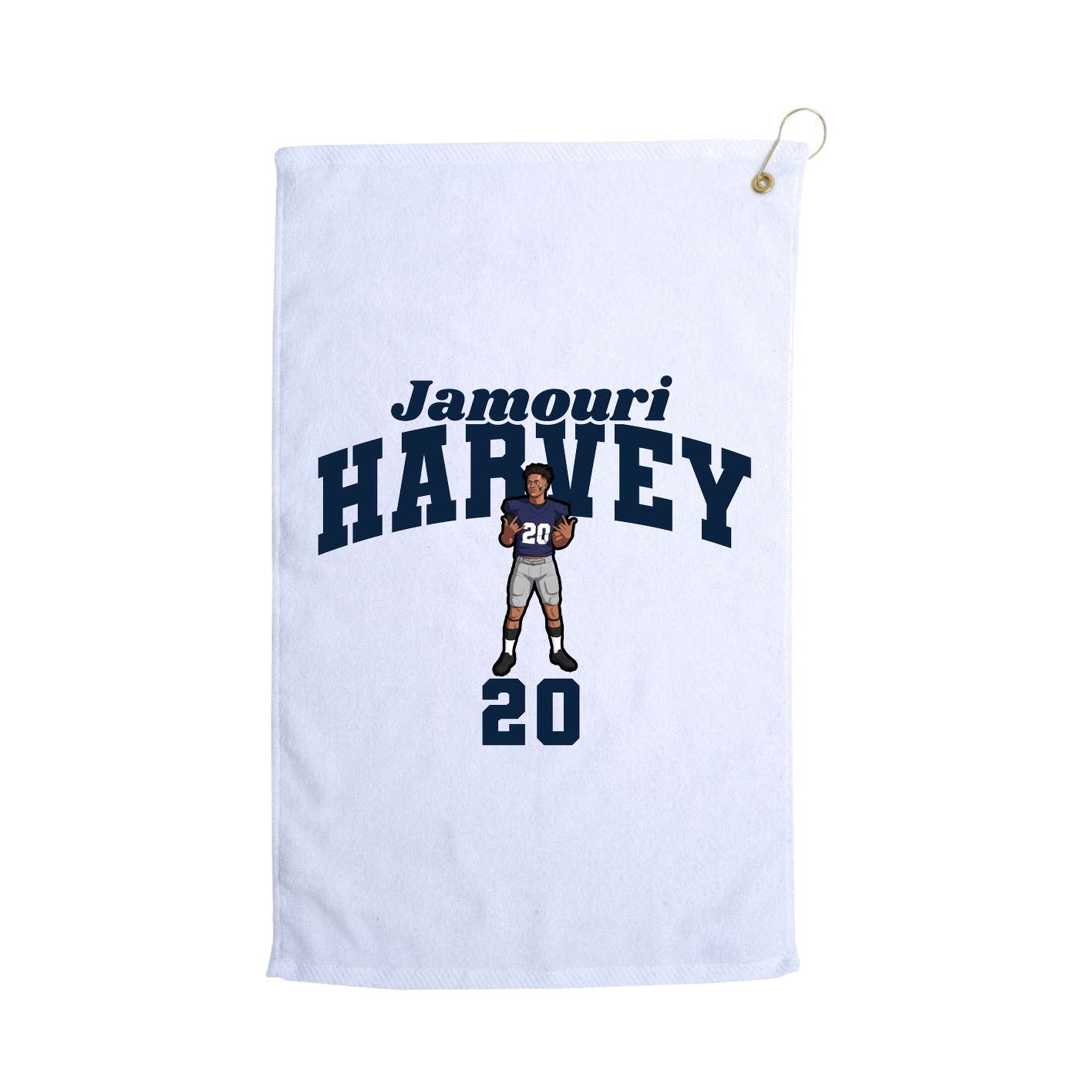 Golf Towel — Signature Arch in White