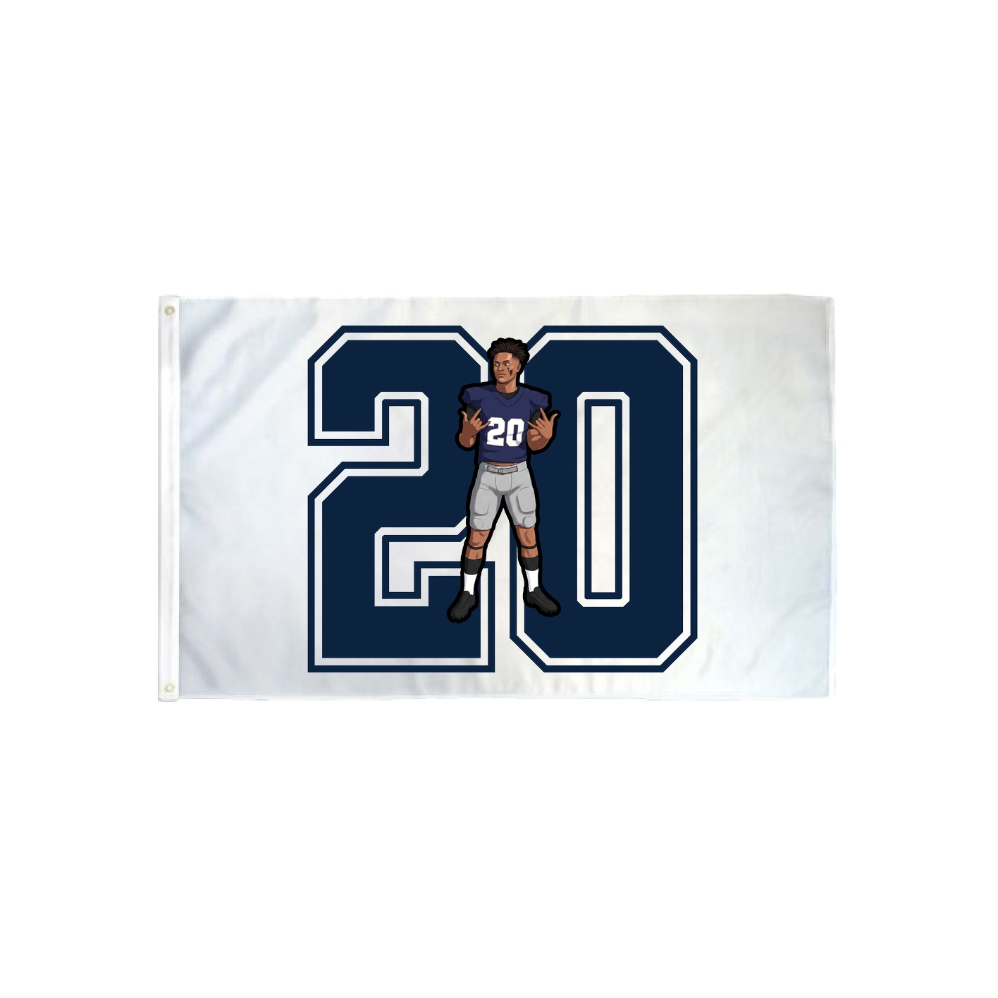 3x5 Flag — Number in Classic