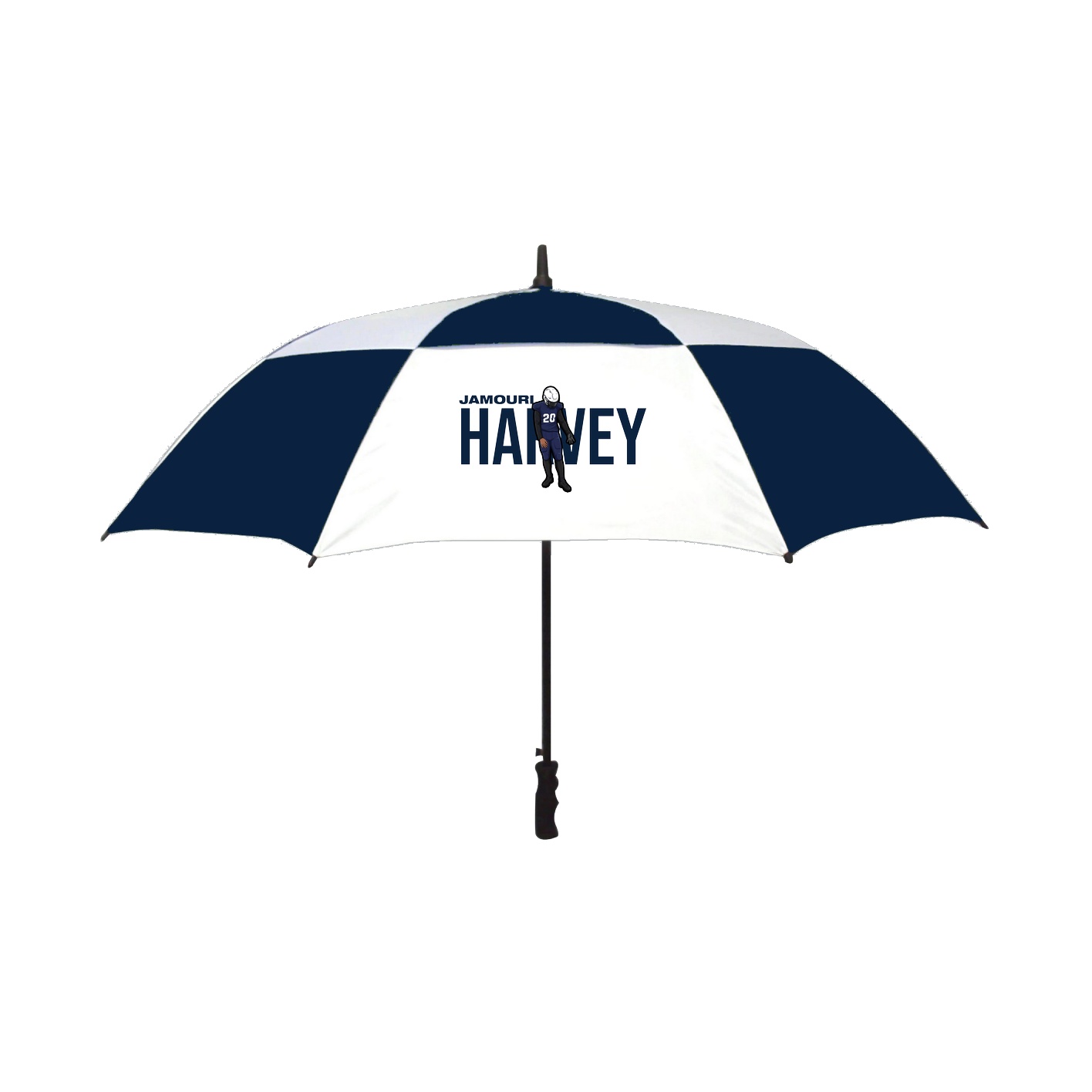 Golf Umbrella — Player Name in Navy