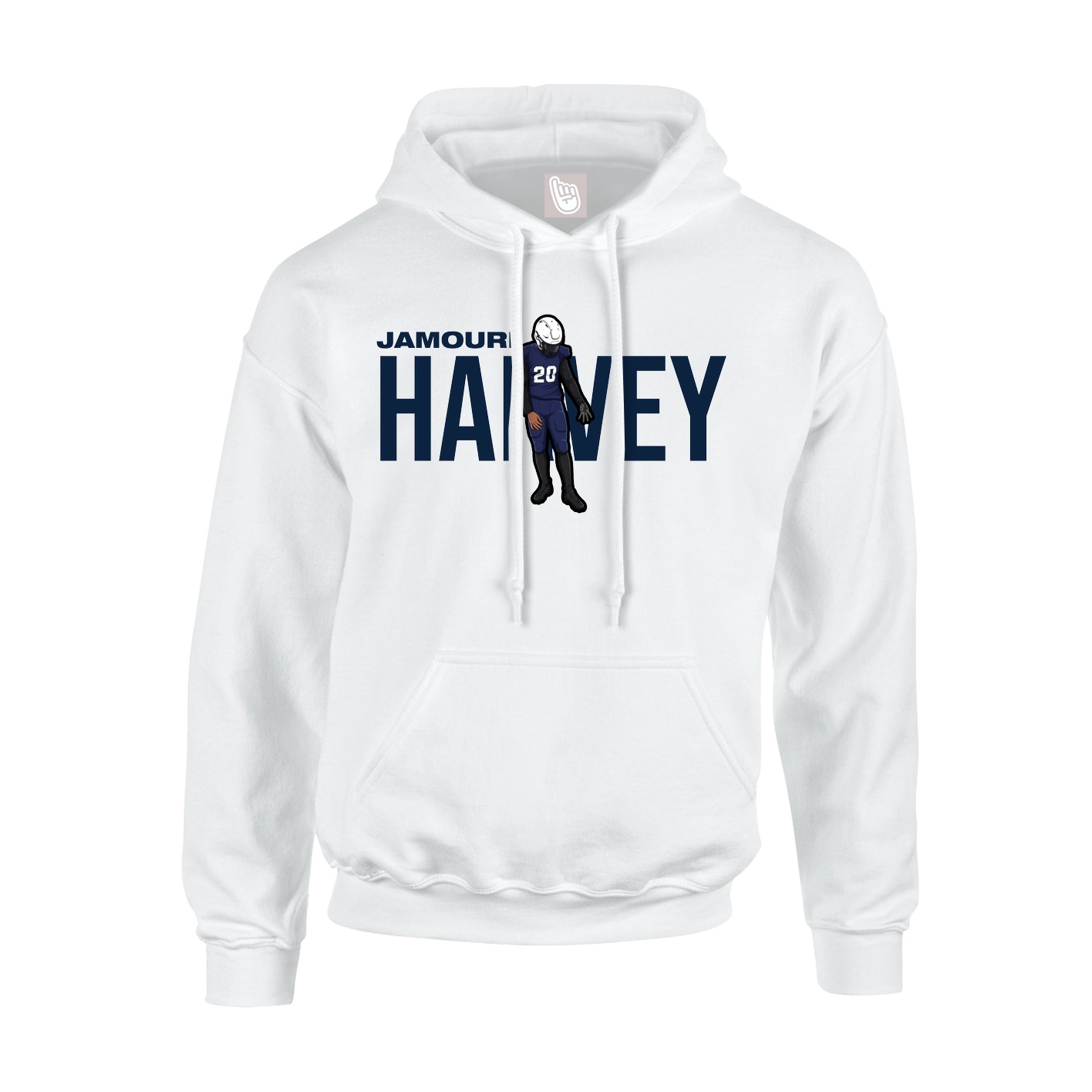 Hoodie — Player Name in White