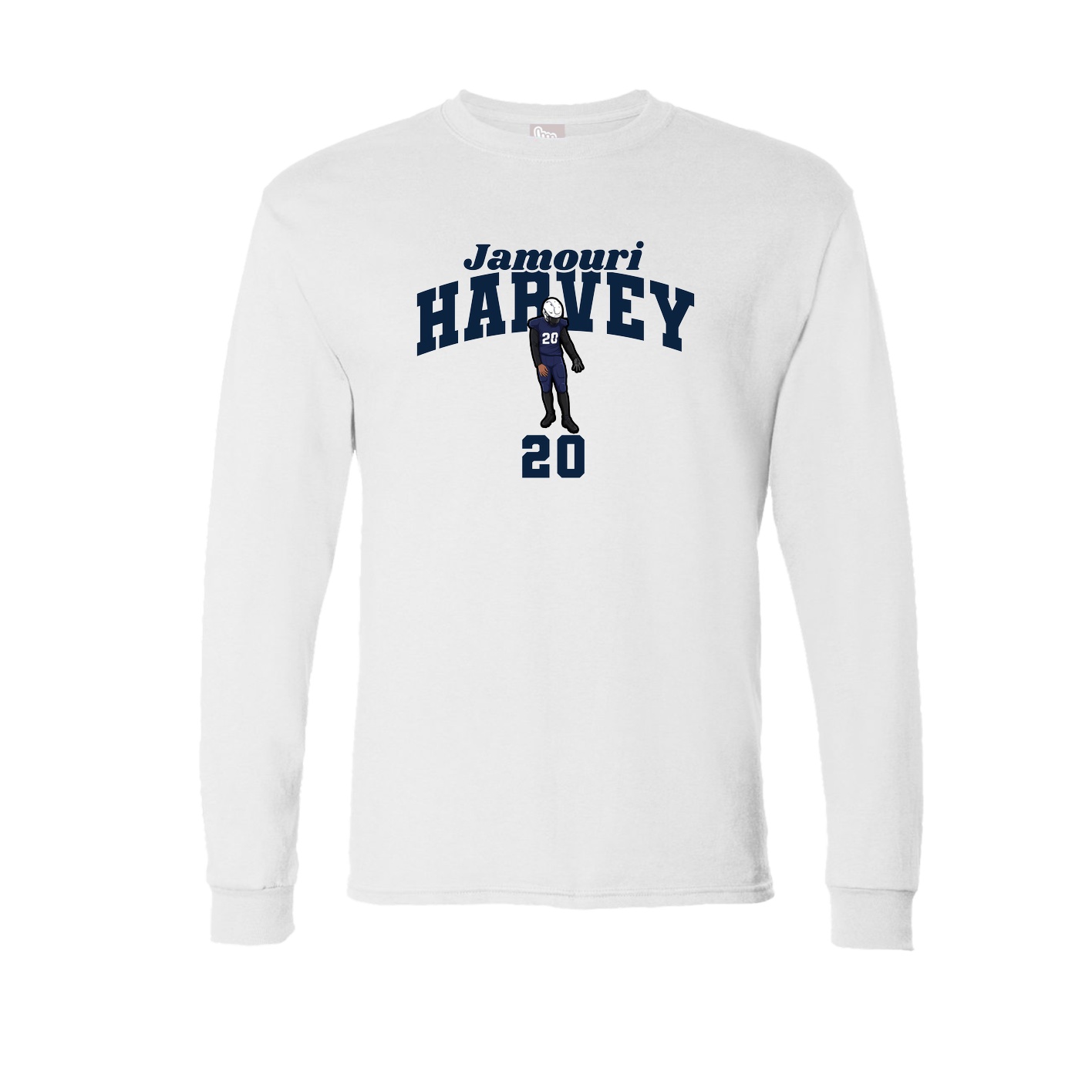 Long Sleeve Tee — Signature Arch in White