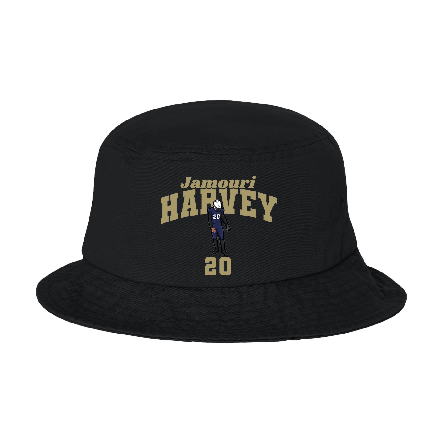 Bucket Cap — Signature Arch in Black