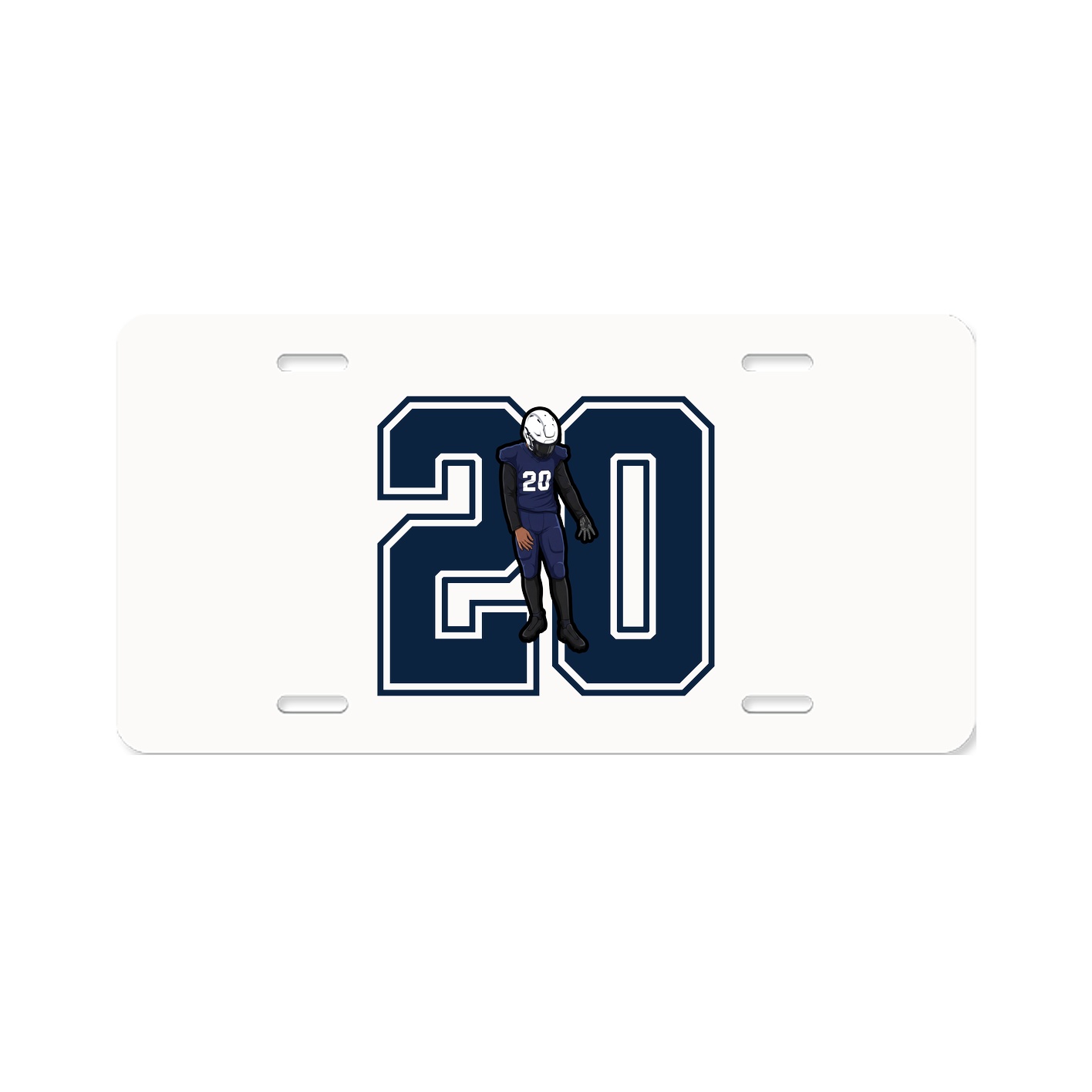 License Plate — Number in Classic