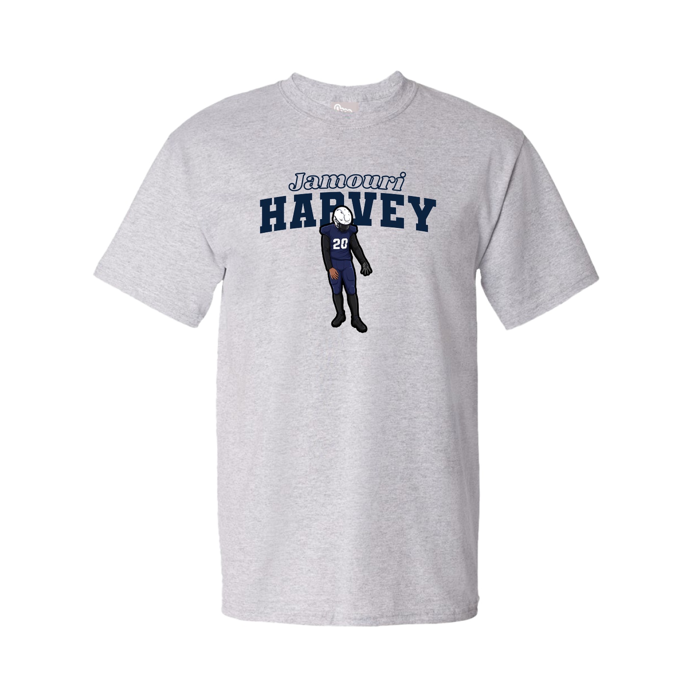 Youth Tee — Name Arch in Grey