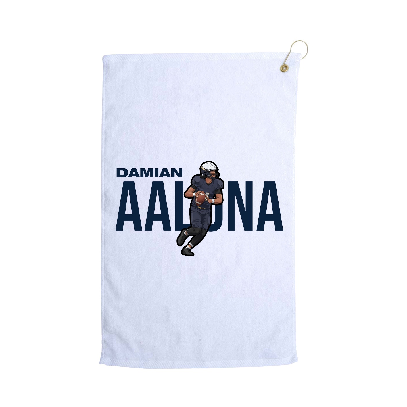 Golf Towel — Player Name in White