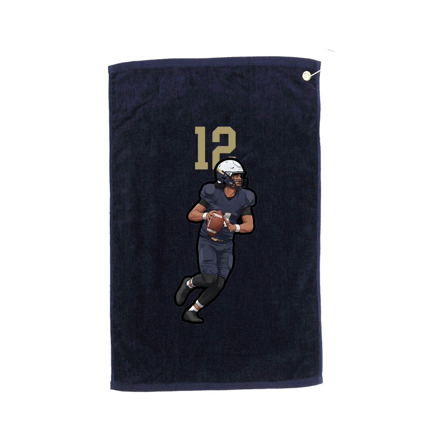 Golf Towel — Number Top in Navy