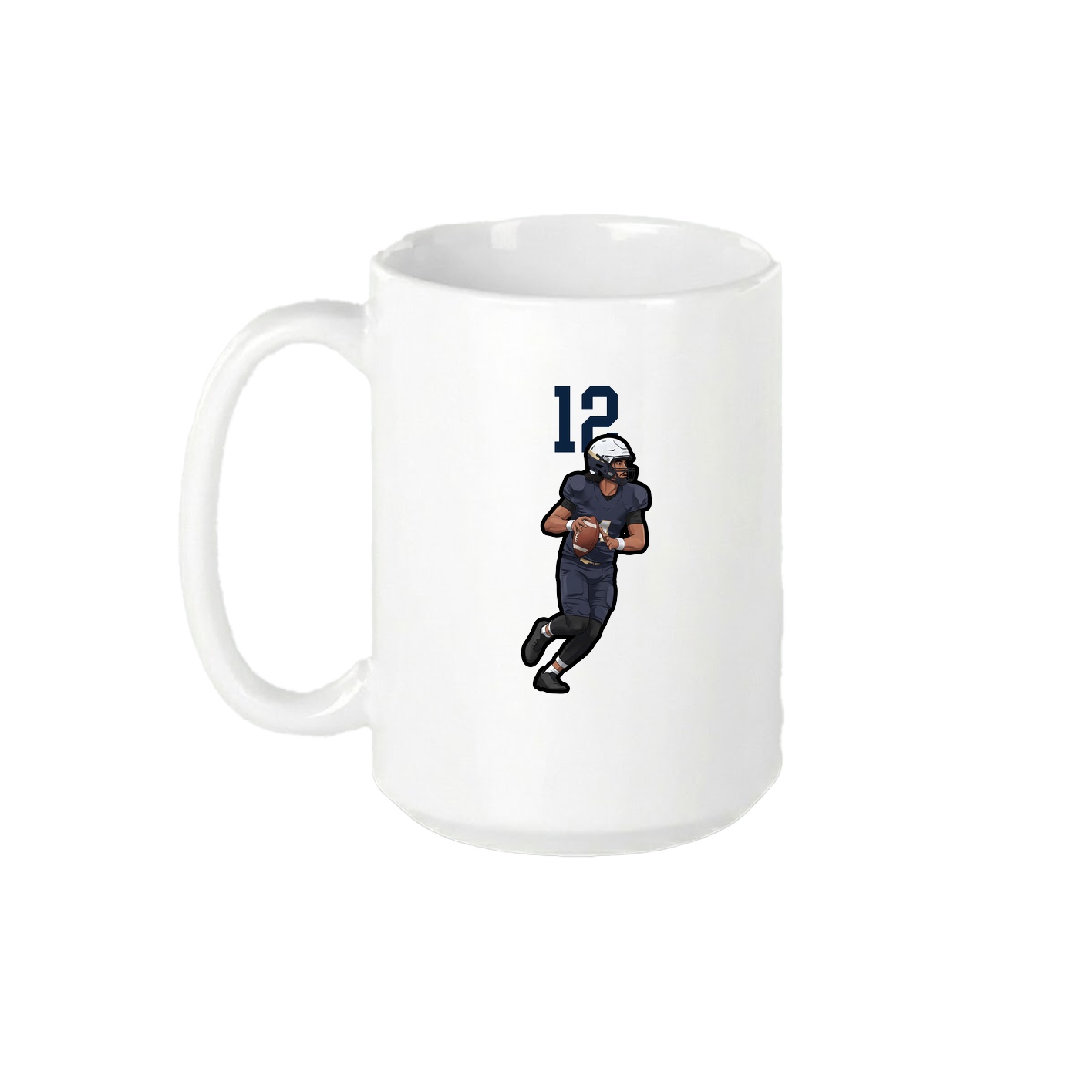 15oz Coffee Mug — Number Top in White