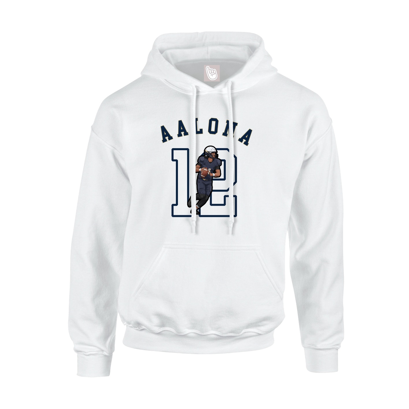 Youth Hoodie — Shirsey Arch in White
